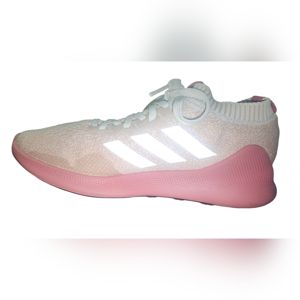 Adidas Womens Purebounce+ Pink Running Shoes, Womens 10​ - Picture 6 of 7